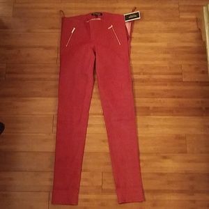 100% real lamb leather juicy couture leggings
